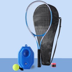 [아이언티샷] 테니스 리턴볼 세트 1인 트레이닝 셀프 연습 나홀로 솔로 테니스, 블루, 블루