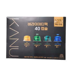 카누 바리스타 버라이어티팩 40캡슐 380g, 9.5g, 40개입, 1개