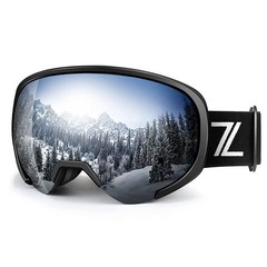 ZHA ZHA 스키 고글s Men UV400 Protection 스노우보드고글s Anti-Fog 스키ing 고글s Over Glasses 스노우고글s for Men Women