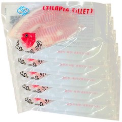 틸라피아 200g up 고단백 냉동 생선살 스테이크 다이어트 식단 헬스 대체 단백질 역돔, L (200~250g), 5개
