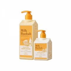 밀크바오밥 하이세라 바디워시500ml+바디로션 250ml 미모사, 단품