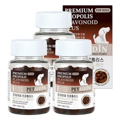 펫시딘 프로폴리스 플라보노이드 강아지 구강 영양제, 3개, 구강/치아/건강