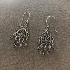 알함브라 귀걸이 Alhambra Earrings (silver 925 x gemstone)