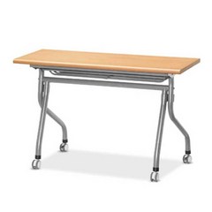 와이디 Y형 접이식 연수용 테이블 회의 책상, (가림판무)1200x450_메이플비치(YW1106-3-MB)