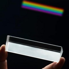 만15세이상 프리즘실험 빛스펙트럼 선물 4040180mm 삼각형 사진 용 Prisma 무지개 색 Prisme 7 학생 Opti 과학 실험