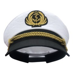 선원 선장 의상 남자 해군 해양 모자 요트 선장 모자 재미있는 파티 모자