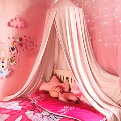 침대 캐노피 공주 아이방 침실 인테리어 꾸미기, 핑크