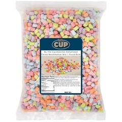 By The Cup Assorted Dehydrated Cereal Marshmallow Bits 시리얼 마시멜로 비트 1.5 lb, 1개, 1.5lb
