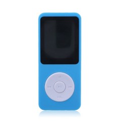 충전식 비디오 음악 스피커를 실행하는 휴대용 MP3 플레이어 오디오 레코더 내장 마이크 전자 책 리더 레드 16G, 파란색, 카드 없이