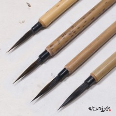 (최고급)호랑면상필 세트(1호 2호 3호 4호) |세필|민화필|캘리붓|하나필방, 1