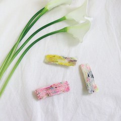 [PINSON]핑송 코지핀 유아동 손뜨개핀 뜨개핀 크로쉐집게핀/크림 옐로우 핑크