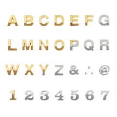 입체글자 알파벳 숫자 영어 골드 은색 금색 이니셜 레터링 도어사인 문자 주문제작 1개입, Y, 입체문자 금색 (4821)