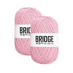 yarna 브릿지 패브릭얀 80g, 233 소프트핑크, 2개