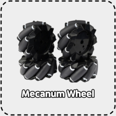 엑스로보 메카넘 휠(Mecanum wheel) 96pi 바퀴(SET), 1개