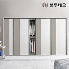 보루네오 바리 슬라이딩 붙박이장 300cm, indigoblue