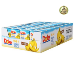 라이브잇 DOLE 과즙 주스 바나나, 32개, 120ml