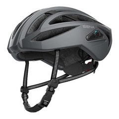 Sena R2 EVO R2X 스마트 블루투스 커뮤니케이션 로드 사이클링 헬멧 자전거, Large, R2 + 스포츠 헬멧, 매트 그레이.