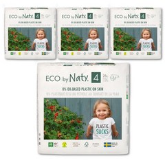 [Eco by Naty] 네띠 친환경 밴드 기저귀 4단계 26매 x 4팩, 단품
