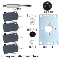 아케이드 OTTO DIY V5 Mod 조이스틱 Sanwa JLF 및 Hori Hayabusa Sanwa JLF-TP-8YT 하야부사 조이스틱 용 업그레이드 키트, Mod Kit, 모드 키트