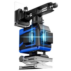 고정밀 레이저 레벨기 3D 4D 초강력 자동 수평기 수평계 미니 거리측정기 삼각대, 독일기술 블루라이트 16라인 배터리2개+베이스+삼각대, 1세트