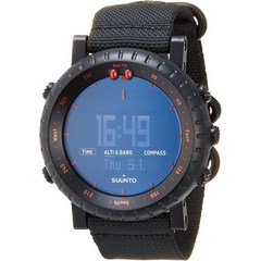 SUUNTO 고도계 기압계 및 나침반 순토 코어 야외 스포츠 시계, 블랙 레드, 블랙 레드