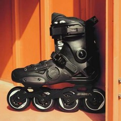 어그레시브인라인 오리지널 SEBA EB 프로페셔널 FR 슬라럼 인라인 스케이트 성인용 롤러 신발 슬라이딩 프리 스케이팅, Black+36
