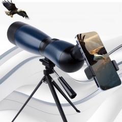 고배율 방수 천체 망원경 70mm 동물새관측대상 천체관측 대구경 휴대폰거치대 160cm삼각대, 블루, 1개