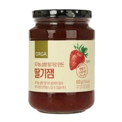 ORGA 유기농 설향딸기로 만든 딸기잼 (600g) 화룡점정 레시피, 2개, 600g