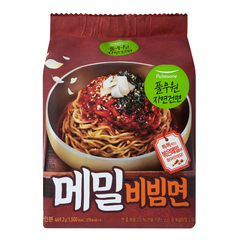 풀무원 자연건면 메밀비빔면 멀티팩, 1개, 469.2g