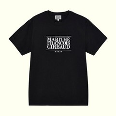 마리떼 프랑소와 저버 클래식 로고 티셔츠 반팔티 블랙