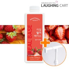 서울팩토리 리얼 딸기베이스 1.2kg + 흘림방지 전용펌프