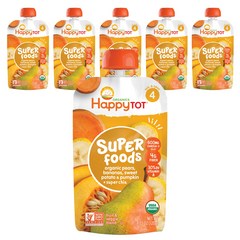 해피토트 슈퍼푸드 어린이 스무디 120g, 배+바나나+고구마+호박+슈퍼치아, 6개