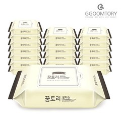 꿈토리 도톰한 나비의 꿈 55gsm 엠보싱 60매 리필형 20팩, 60개입