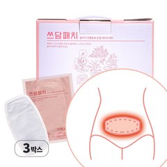 쓰담패치 그날 생리 불편함 완화 붙이는 핫팩 30매, 3박스