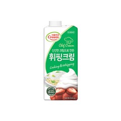 서울우유 동물성 휘핑크림 1000ml 4개입 (아이스팩무료), 4개, 1L