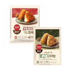 비비고 CJ 주먹밥 김치치즈볶음밥 500g +불고기 500g(무료배송), 1세트