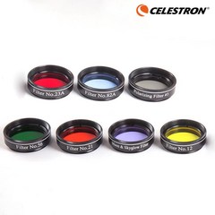 CELESTRON 1SET 7PCS 접안 렌즈 필터 천문 망원경 1.25 인치 안구 행성 및 성운 MOON SKYGLOW 7 색, 한개옵션0