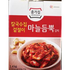 종가집 칼국수집 겉절이 마늘 듬뿍 김치 1.4KG(냉장), 1.4kg, 1팩