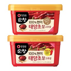 청정원 순창 100% 현미 태양초 찰 고추장 2kg(1700g+300g), 1개