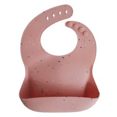 무쉬 턱받이 아기 실리콘 이유식 어린이집 빕스, 14_무쉬 턱받이 핑크색종이, 1개
