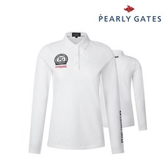 파리게이츠 골프 pearlygatesgolf여성 스포티 카라 티셔츠 P522B3TS952_WH, 001, WH, 1개