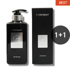 [본사정품] 포맨트 올인원 퍼퓸샤워 코튼허그 바디워시 FORMENT PERFUME SHOWER COTTON HUG 남성 올인원 샴푸, 500ml, 2개