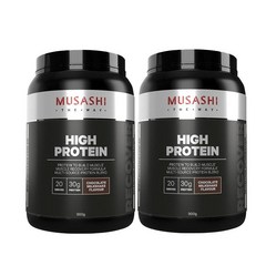 무사시 하이 프로틴 초콜릿 파우더 900g 2팩 Musashi High Protein Chocolate, 2개