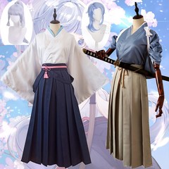 검도용품 게임 원신 임팩트 카미사토 아야카 아야토 코스프레 기모노 의상 남녀공용 검도 의류 전투복