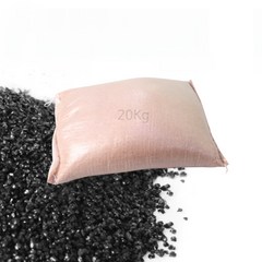 [스토어봄] 우석스톤 고광택 블랙 샌드1~2mm 1마대 (20kg) -미미네아쿠아, 상세 설명 참조
