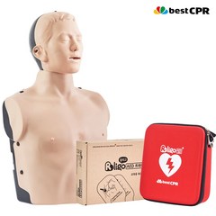 교육용 자동 제세동기 심장 충격기 알리고 T200A 교체용 패드 CPR 마네킹 기본형 세트, 1세트