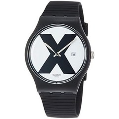 [스와치] 손목시계 New Gent 뉴젠트 XX-RATED BLACK (더블 엑스레이티드·블랙) SUOB402 정규 수입품