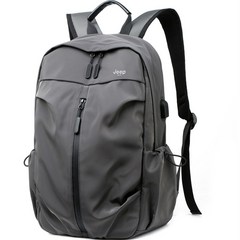 JEEP-BULUO Mochila 대용량 백팩 남성 및 여성용 배낭 15.6 인치 노트북 학교 가방 캐주얼 패션 여행