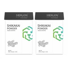 머라이언 시카카이 파우더 227g 2팩 Merlion Naturals Shikakai Powder Acacia Concinna, 2개