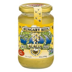 1 Pound (Pack of 1) Hungary Bees Wild Acacia Honey 16 Ounce null, 1개